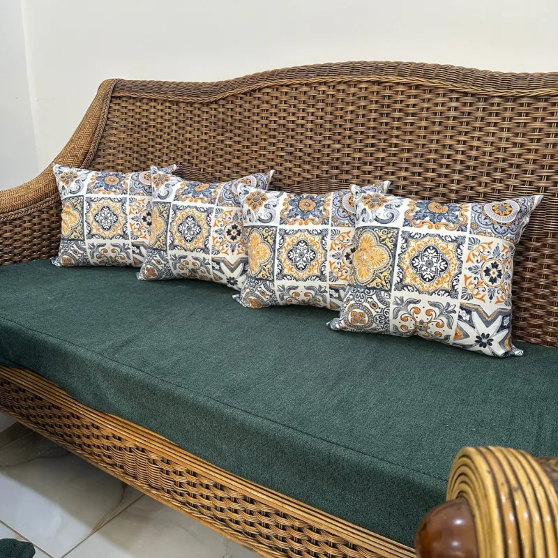 Coussin jeté mosaïque 